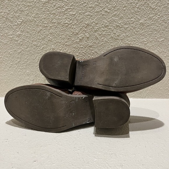 Bamboo Brown Booties Zipper Tie Back Ankle Boots Women's Size 9‎ Faux Leather - Picture 6 of 6